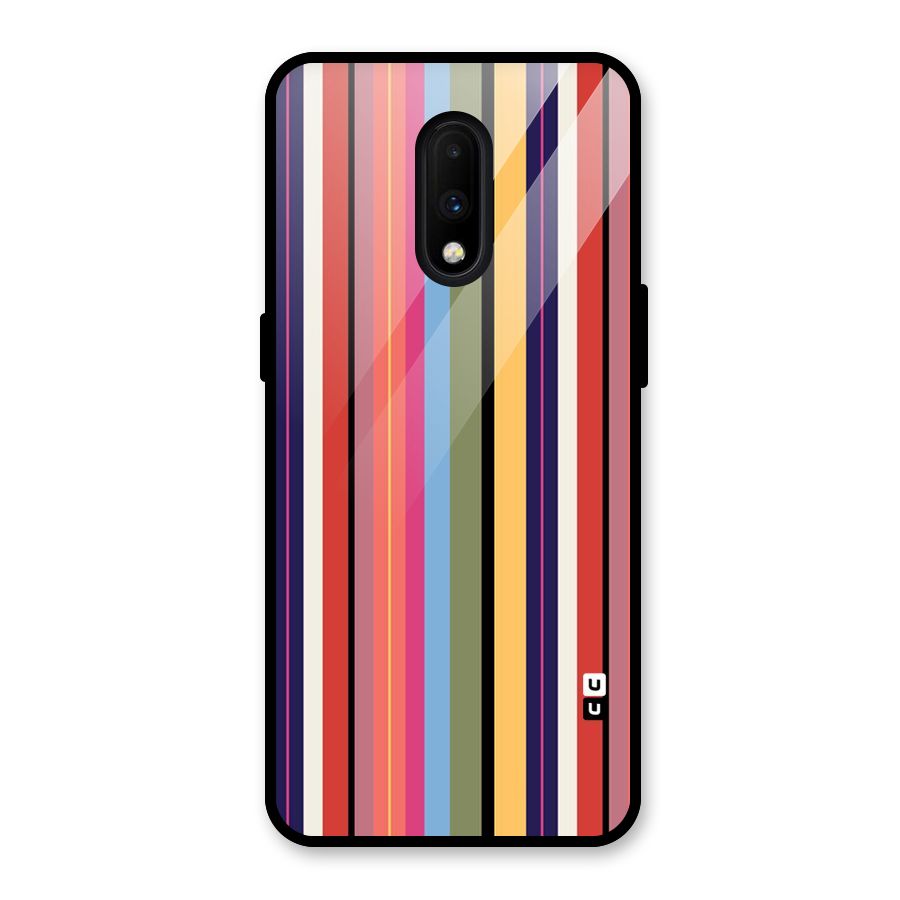 Wrapping Stripes Glass Back Case for OnePlus 7