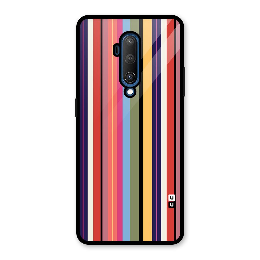 Wrapping Stripes Glass Back Case for OnePlus 7T Pro