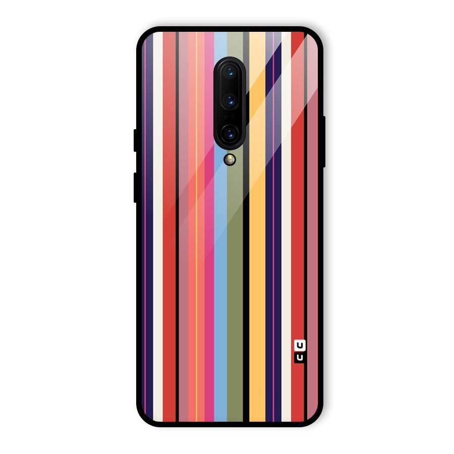 Wrapping Stripes Glass Back Case for OnePlus 7 Pro