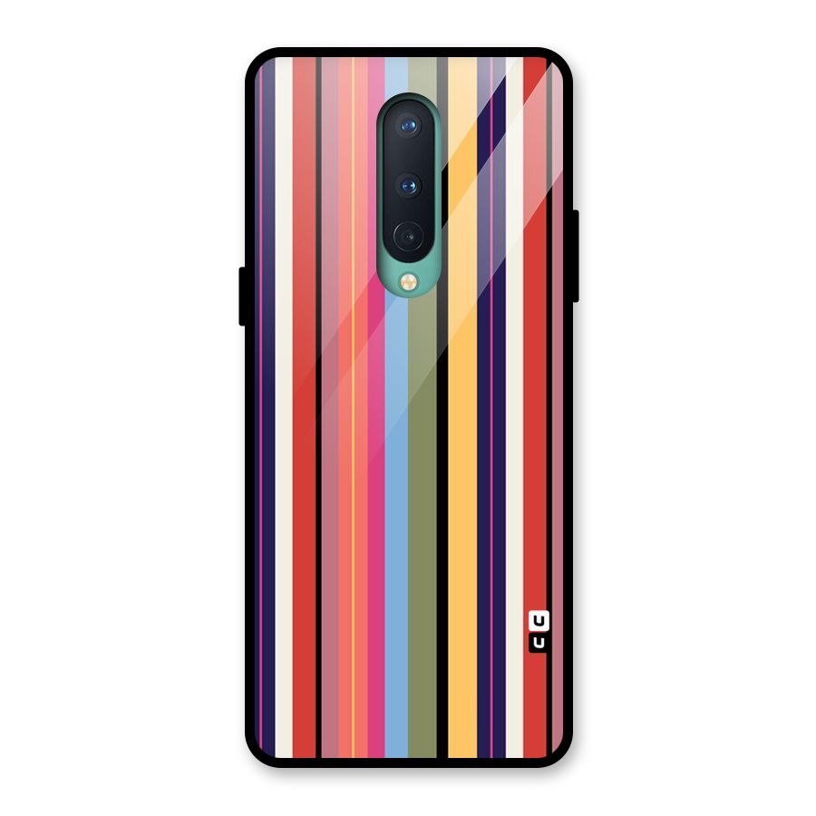 Wrapping Stripes Glass Back Case for OnePlus 8