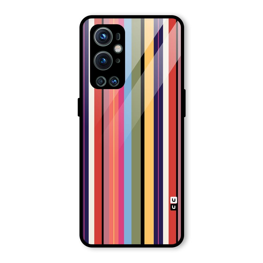 Wrapping Stripes Glass Back Case for OnePlus 9 Pro