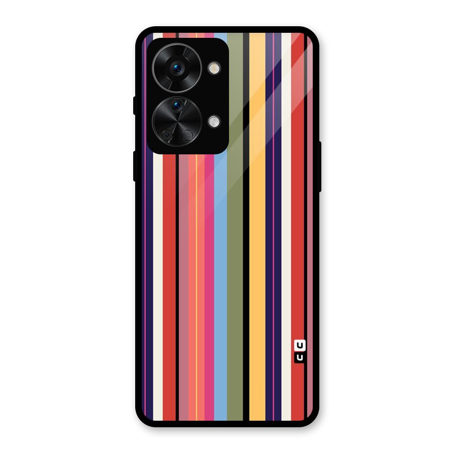 Wrapping Stripes Glass Back Case for OnePlus Nord 2T