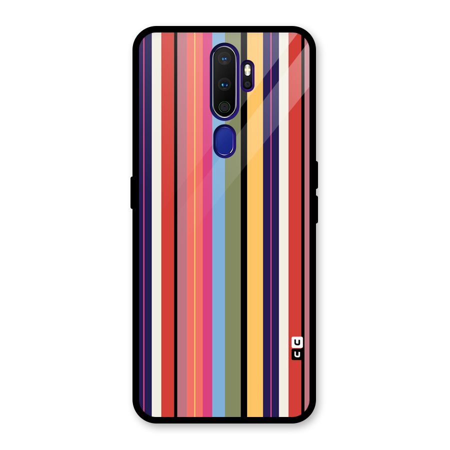 Wrapping Stripes Glass Back Case for Oppo A9 (2020)
