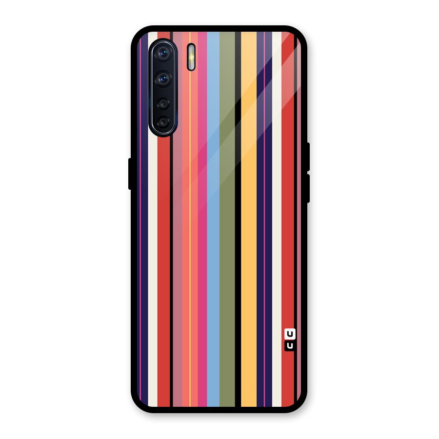 Wrapping Stripes Glass Back Case for Oppo F15