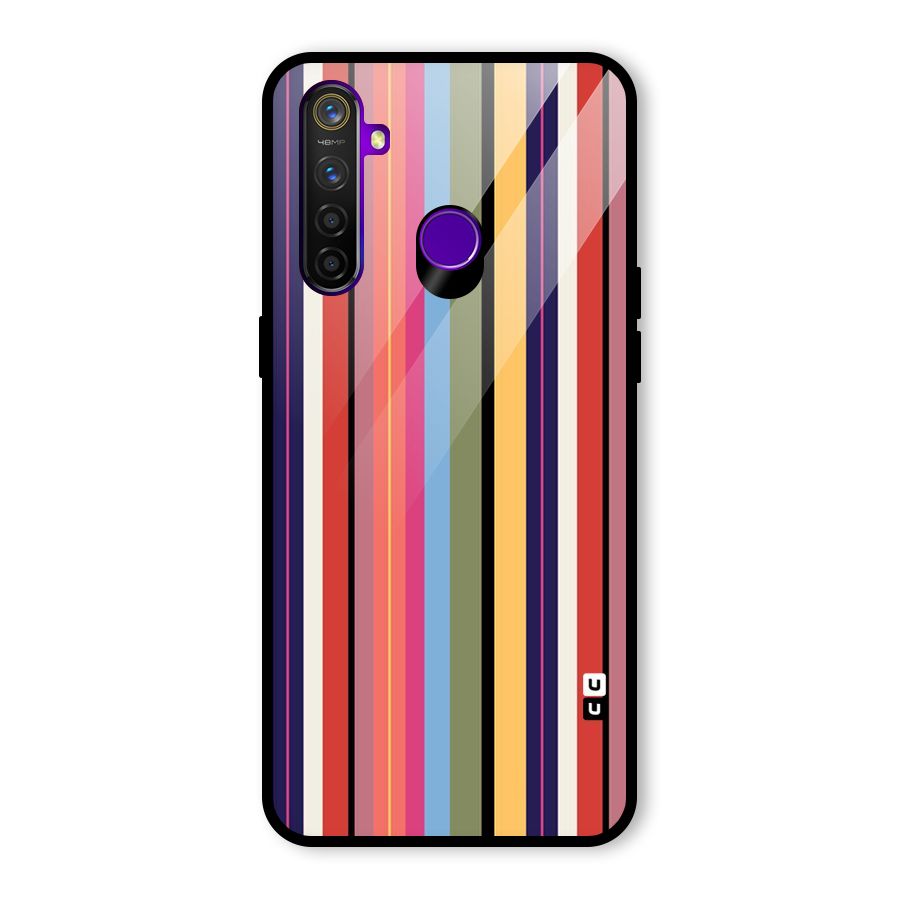 Wrapping Stripes Glass Back Case for Realme 5 Pro