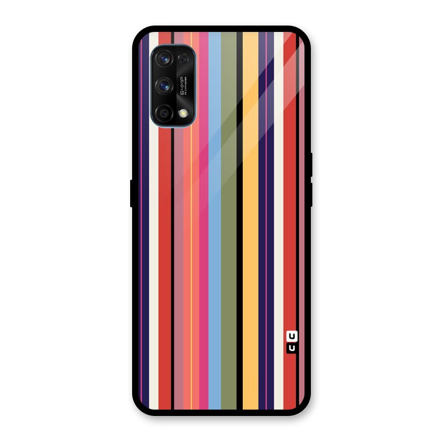 Wrapping Stripes Glass Back Case for Realme 7 Pro