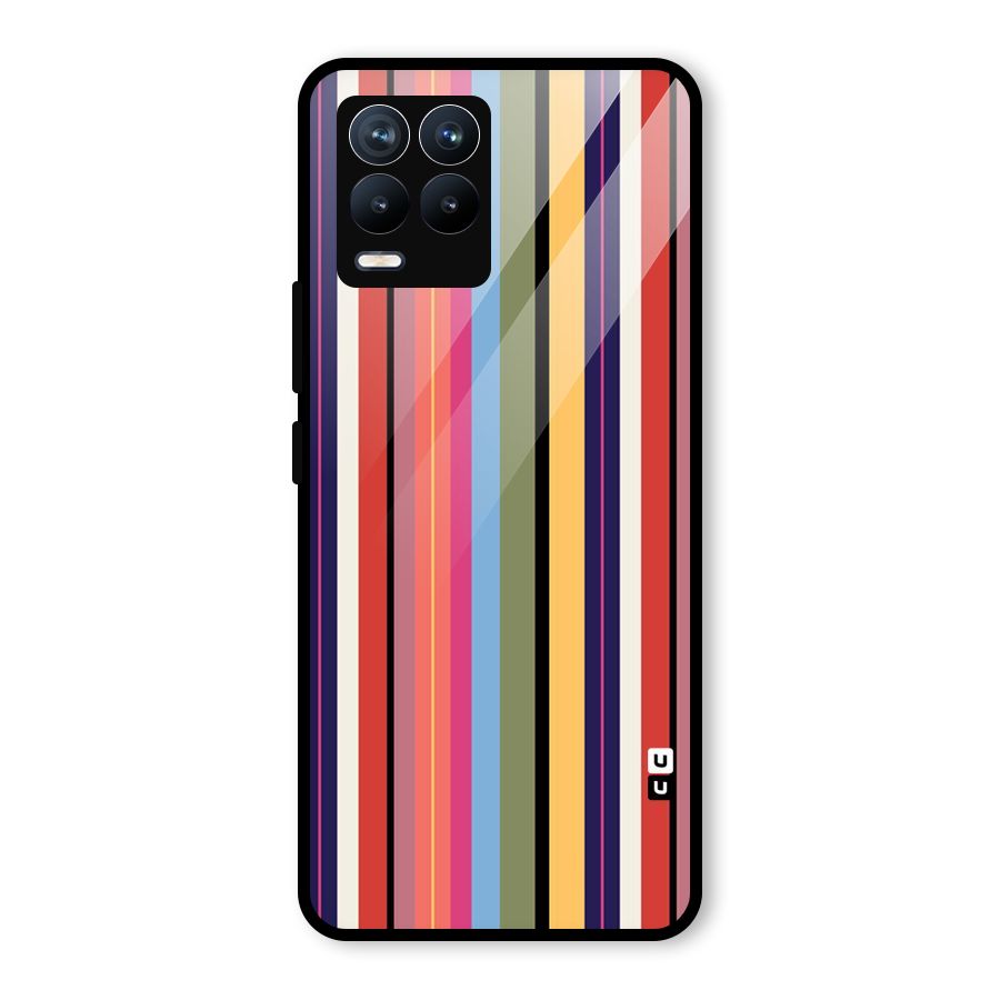 Wrapping Stripes Glass Back Case for Realme 8