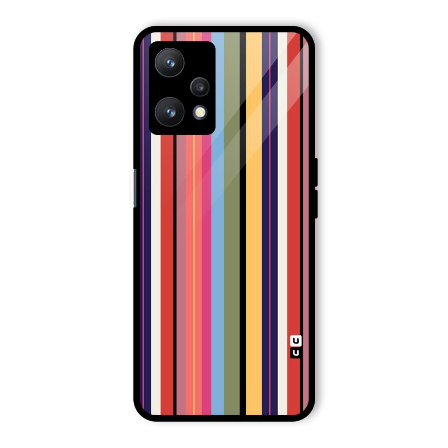 Wrapping Stripes Glass Back Case for Realme 9 Pro 5G