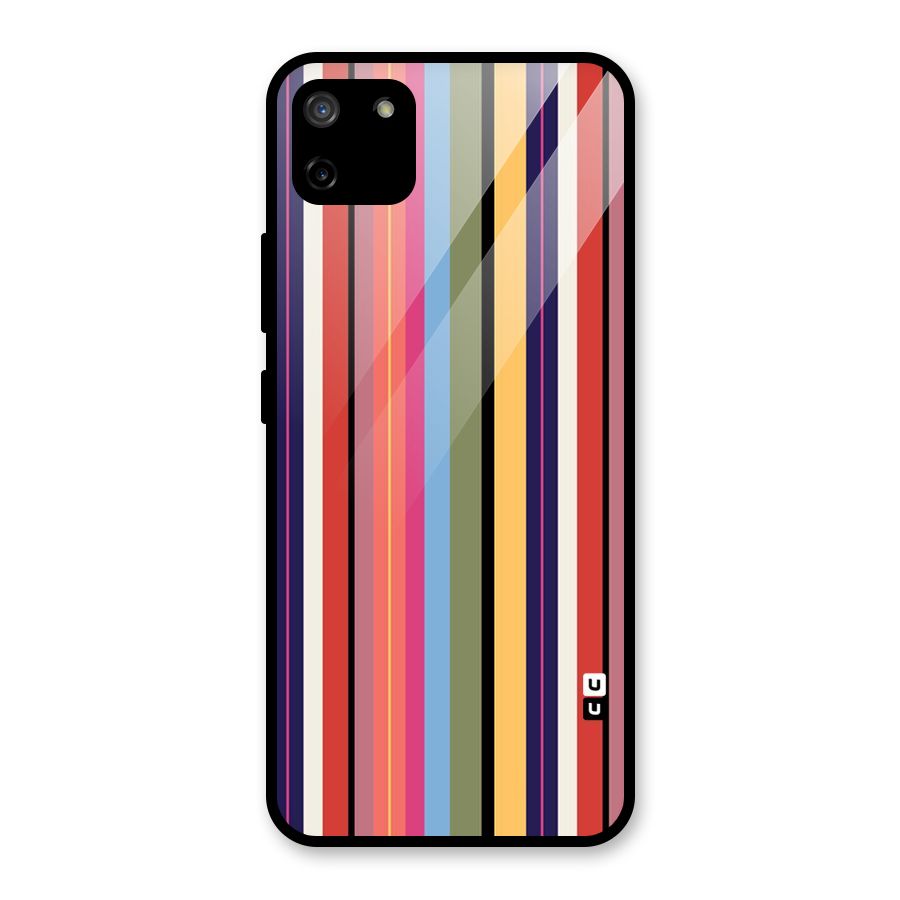 Wrapping Stripes Glass Back Case for Realme C11