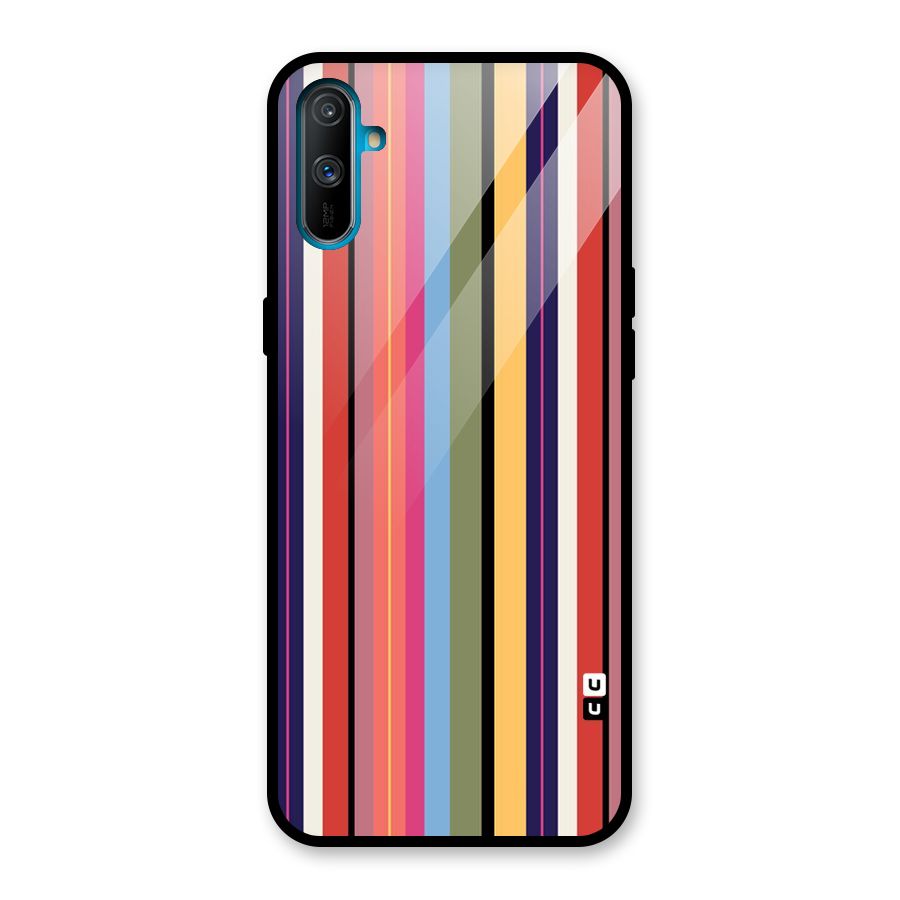 Wrapping Stripes Glass Back Case for Realme C3