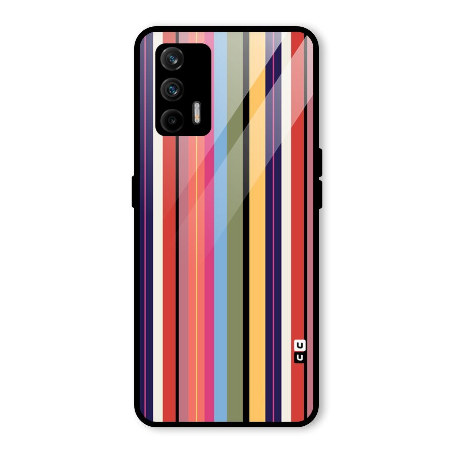 Wrapping Stripes Glass Back Case for Realme GT 5G
