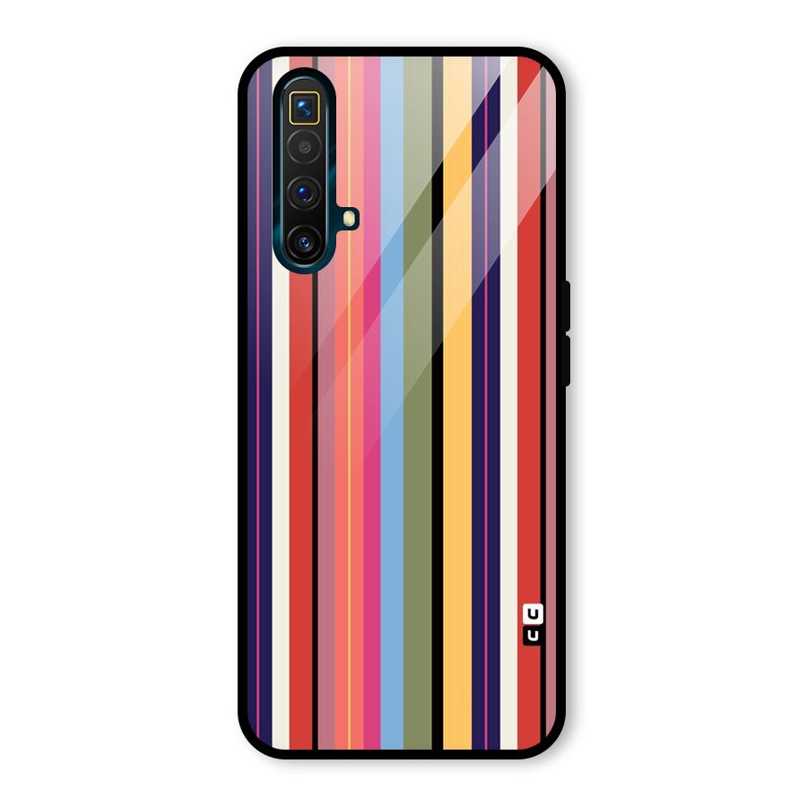 Wrapping Stripes Glass Back Case for Realme X3 SuperZoom
