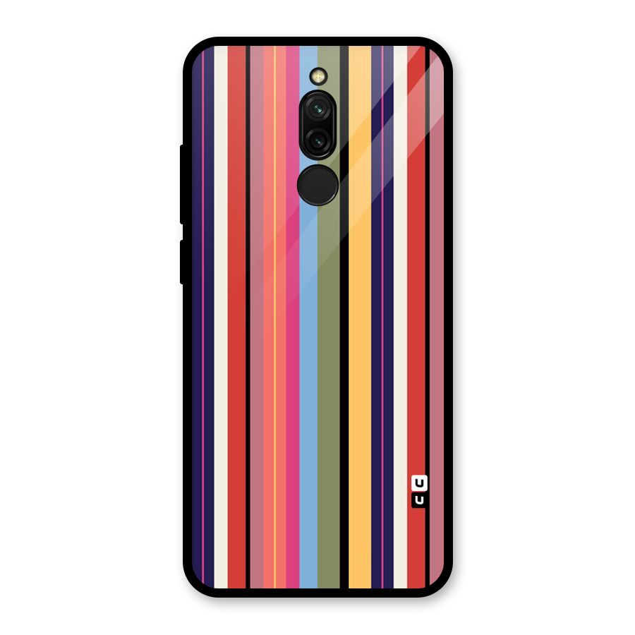 Wrapping Stripes Glass Back Case for Redmi 8
