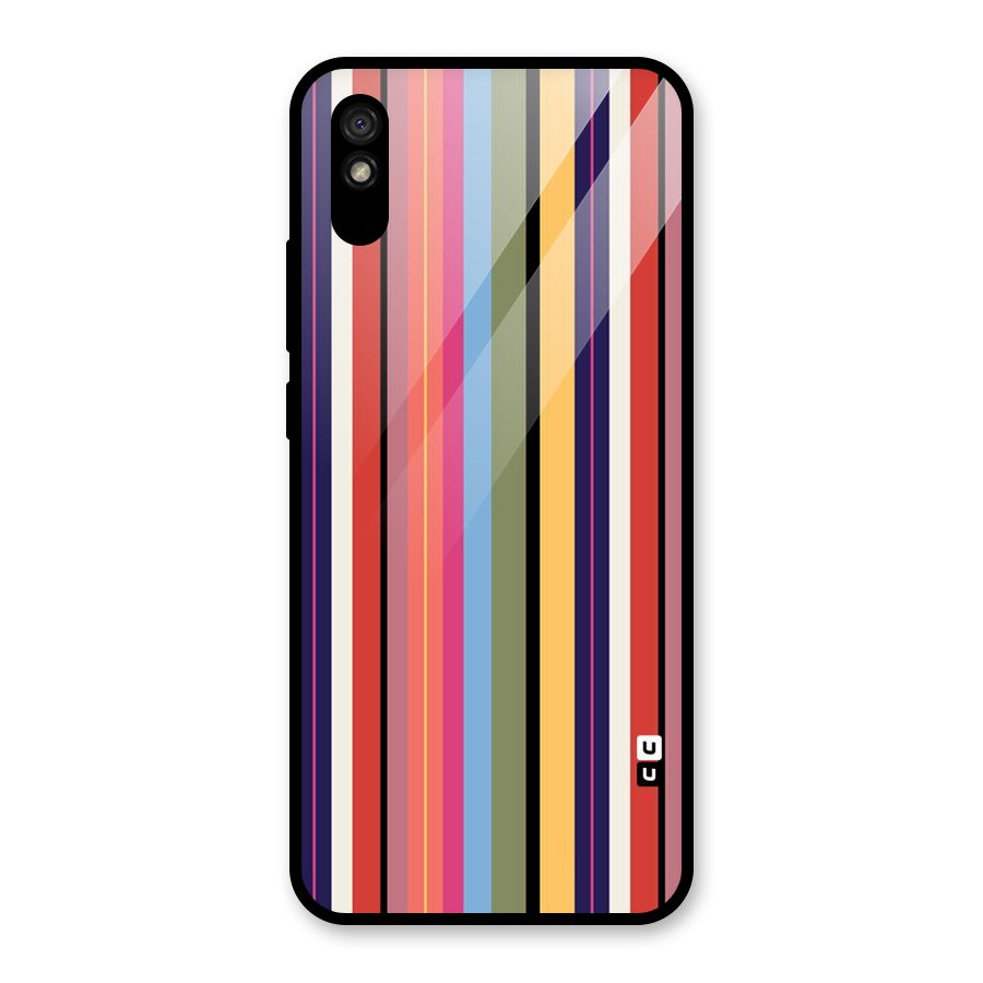Wrapping Stripes Glass Back Case for Redmi 9A