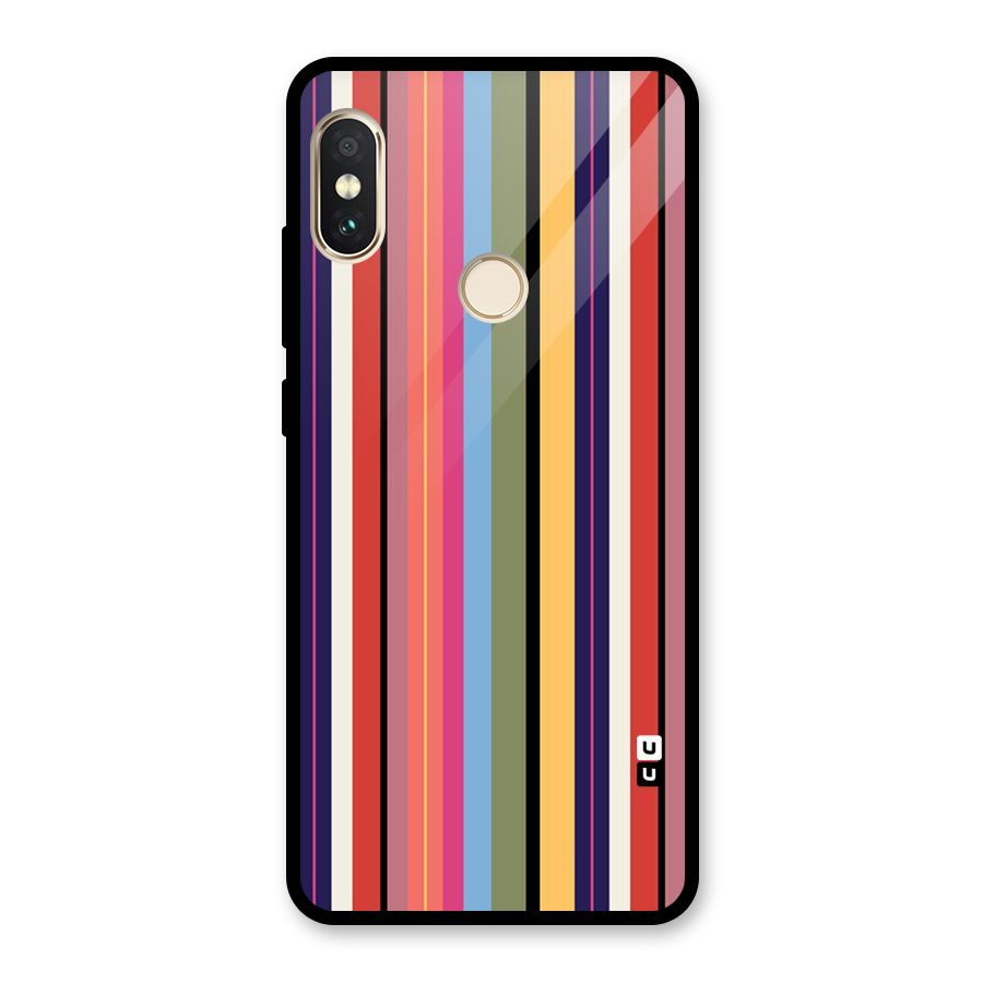 Wrapping Stripes Glass Back Case for Redmi Note 5 Pro