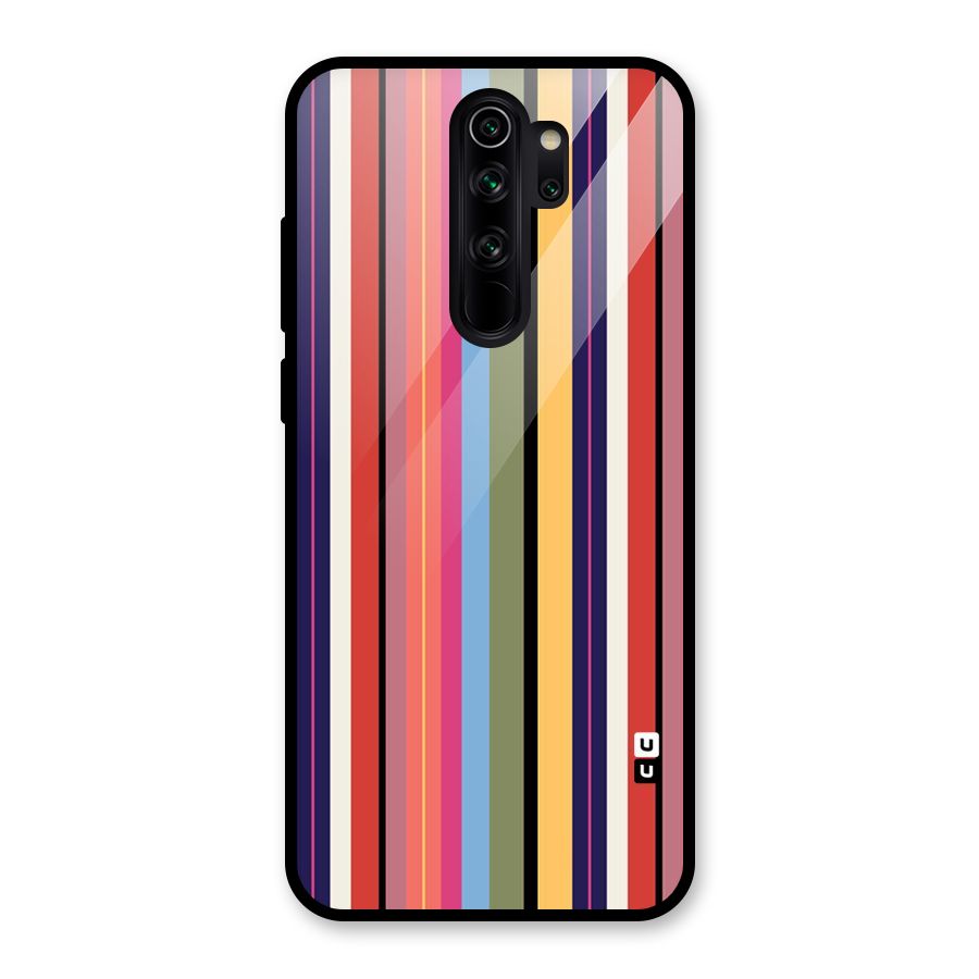 Wrapping Stripes Glass Back Case for Redmi Note 8 Pro