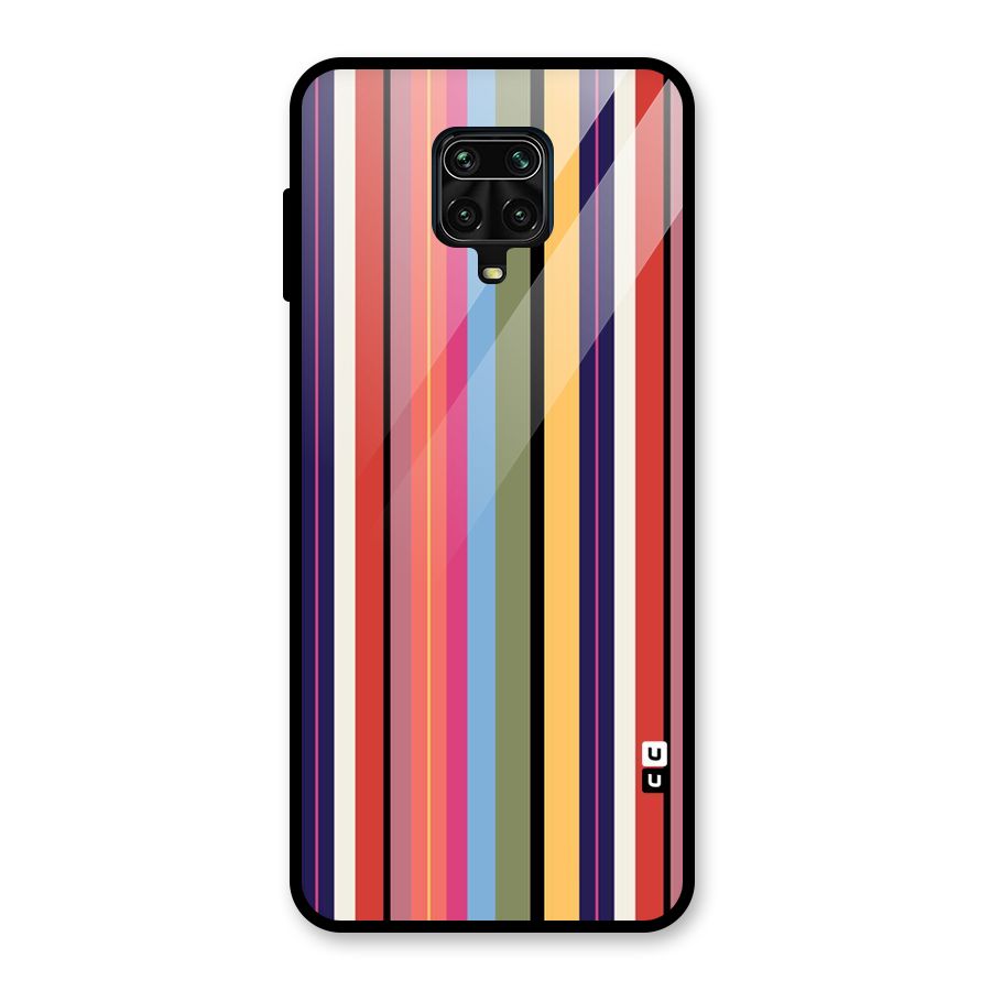 Wrapping Stripes Glass Back Case for Redmi Note 9 Pro Max