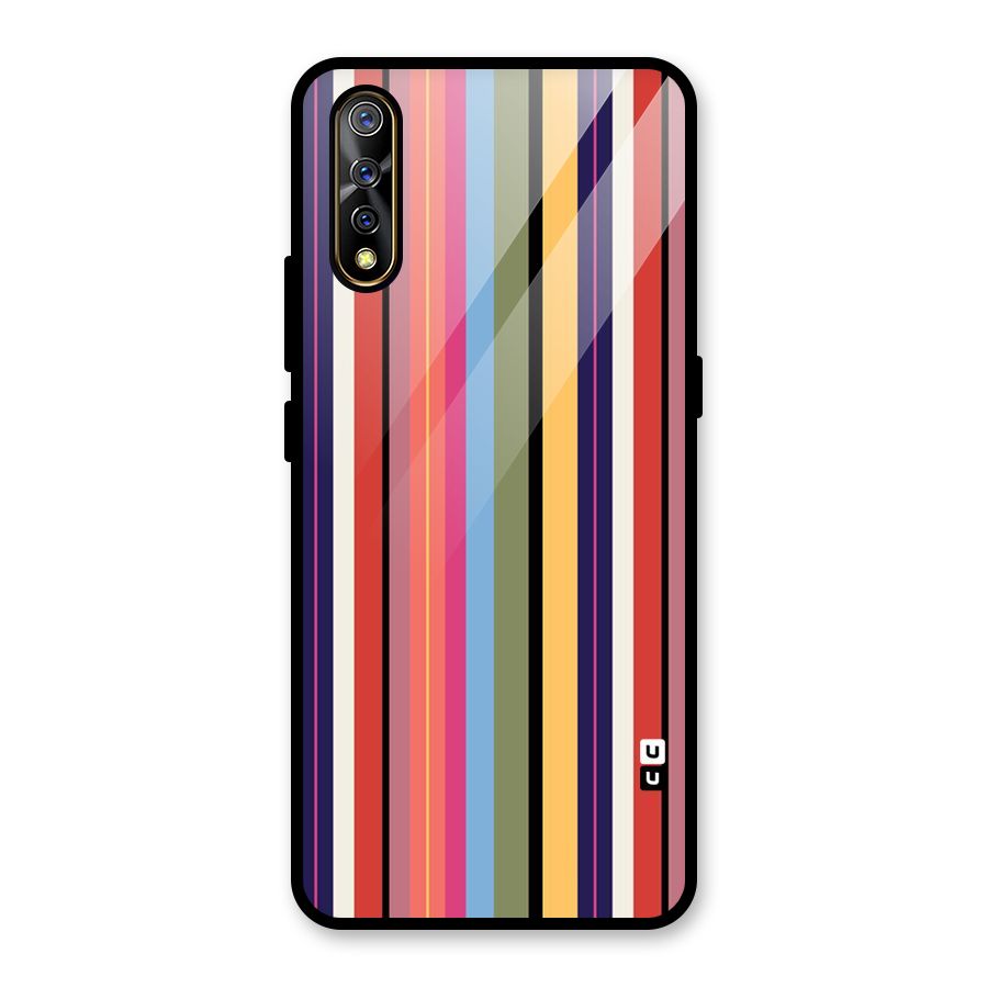 Wrapping Stripes Glass Back Case for Vivo S1