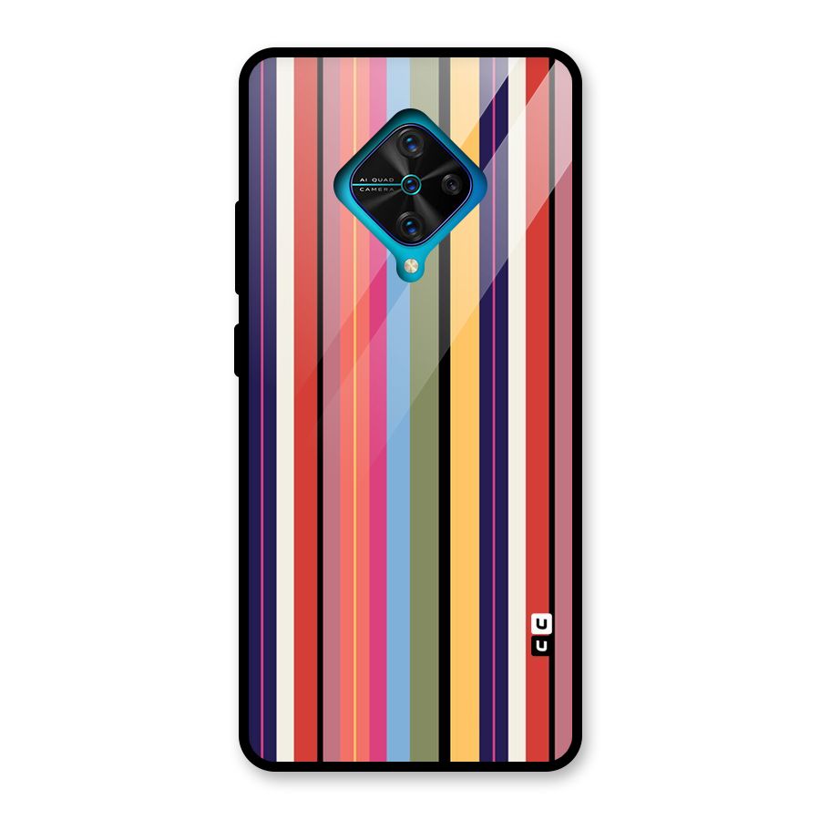 Wrapping Stripes Glass Back Case for Vivo S1 Pro
