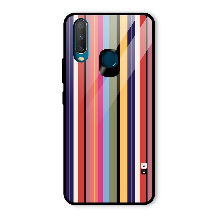 Wrapping Stripes Glass Back Case for Vivo U10