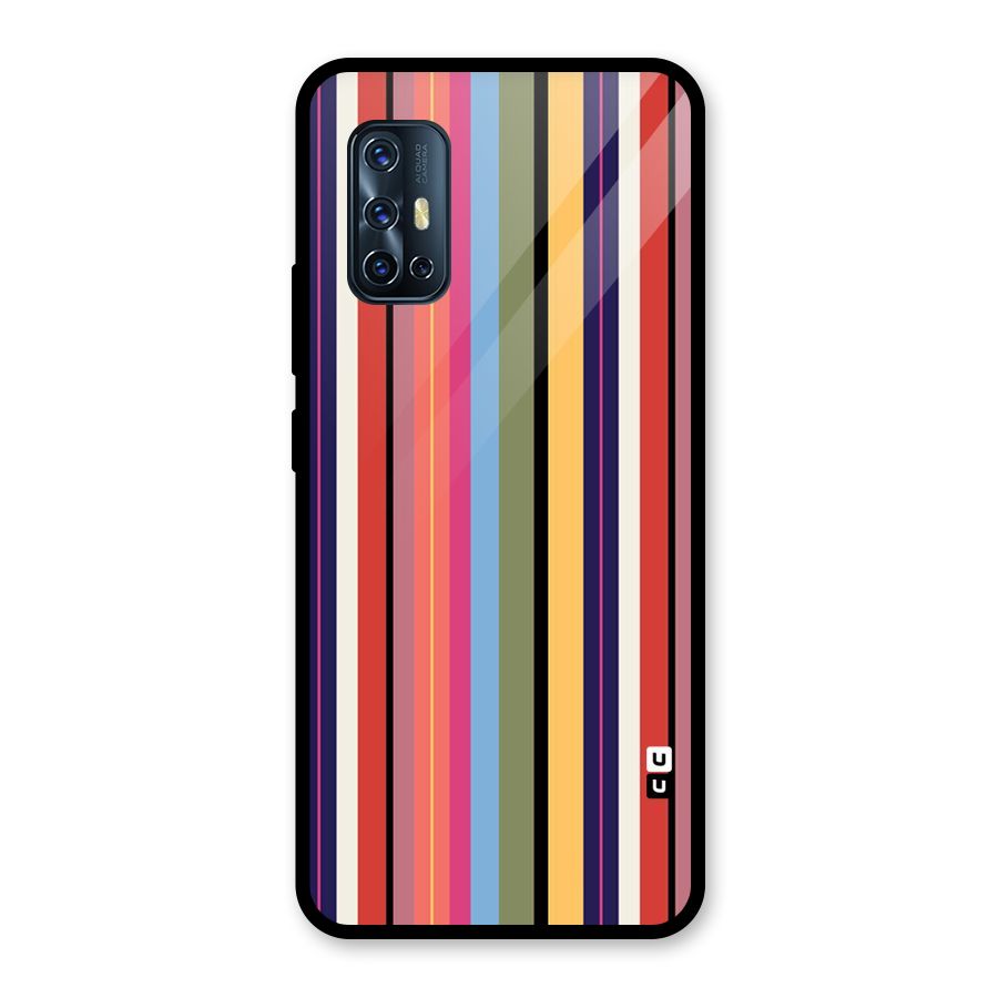 Wrapping Stripes Glass Back Case for Vivo V17