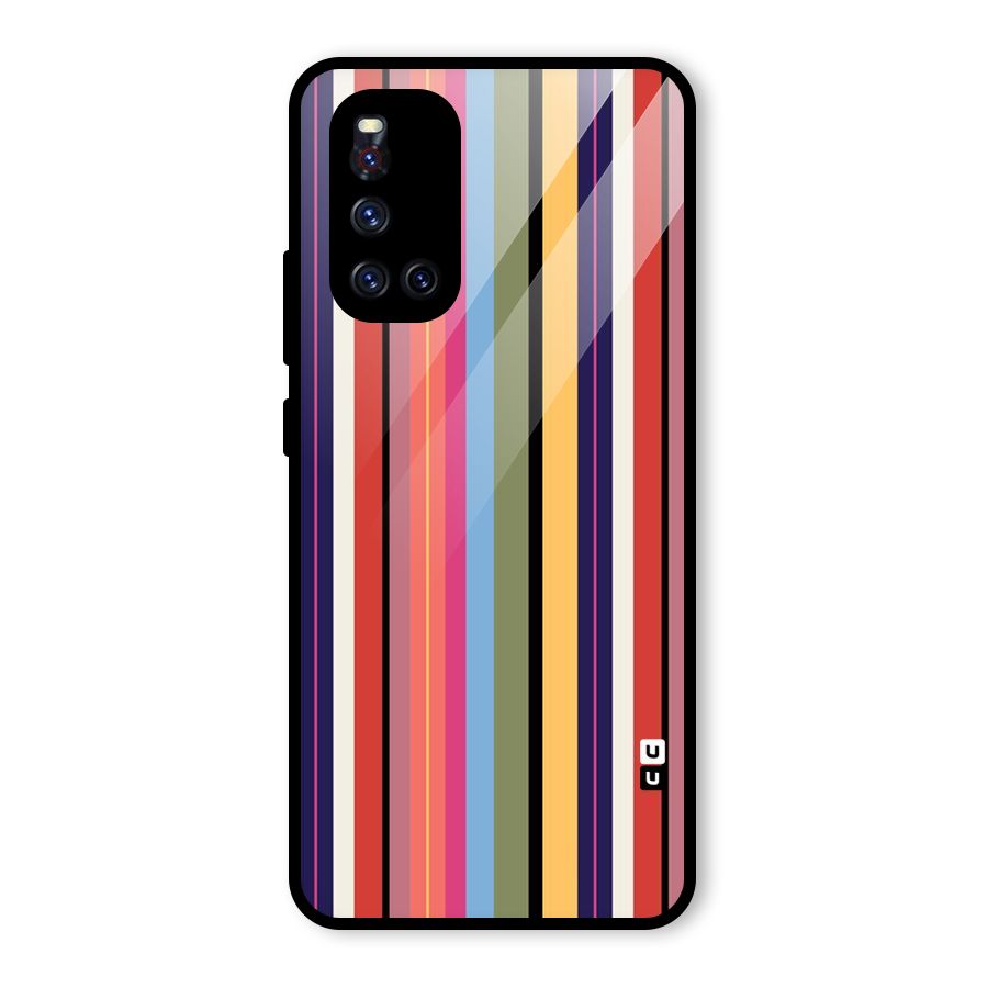 Wrapping Stripes Glass Back Case for Vivo V19