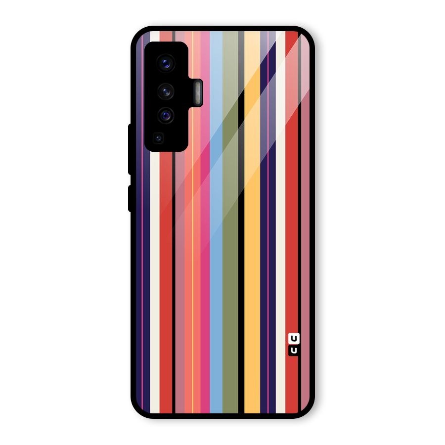Wrapping Stripes Glass Back Case for Vivo X50