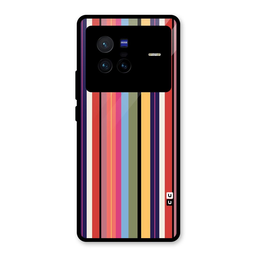 Wrapping Stripes Glass Back Case for Vivo X80