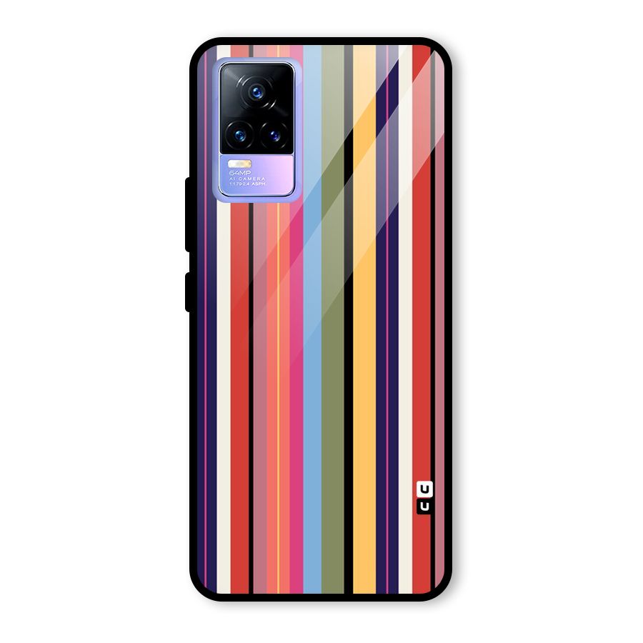 Wrapping Stripes Glass Back Case for Vivo Y73