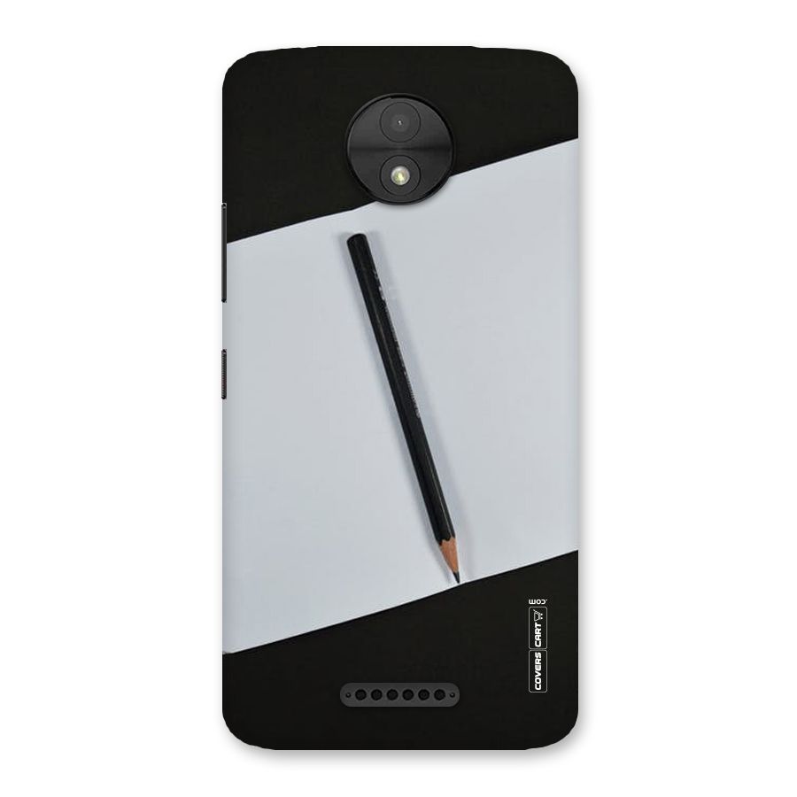 Write Your Thoughts Back Case for Moto C