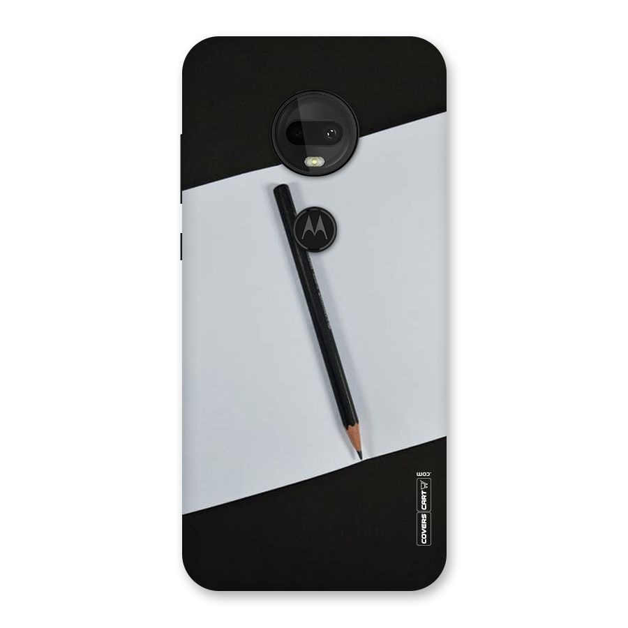 Write Your Thoughts Back Case for Moto G7