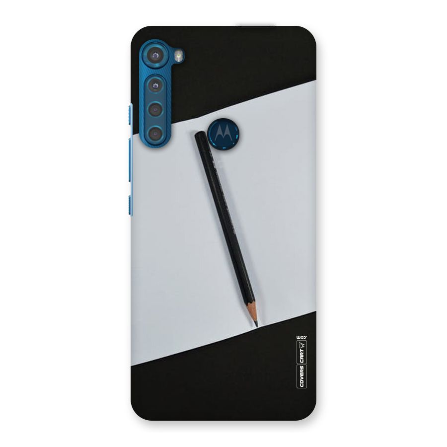 Write Your Thoughts Back Case for Motorola One Fusion Plus