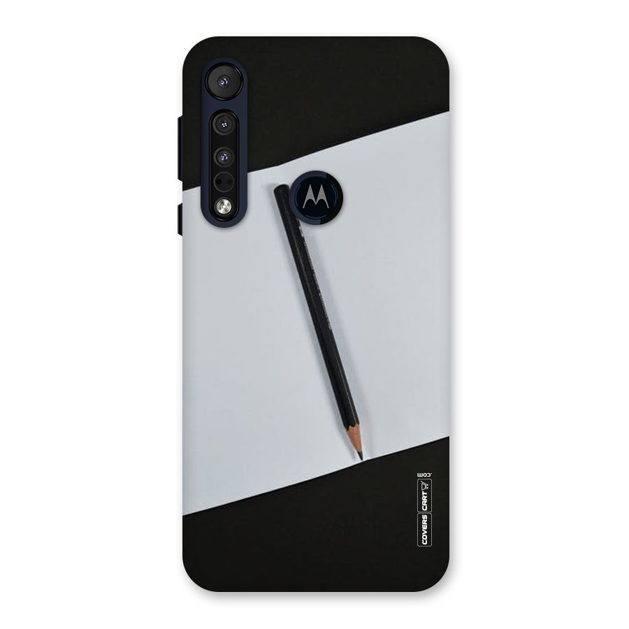 Write Your Thoughts Back Case for Motorola One Macro