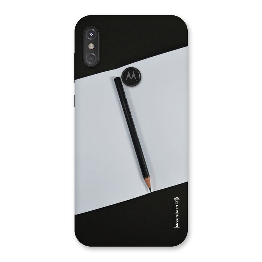 Write Your Thoughts Back Case for Motorola One Power