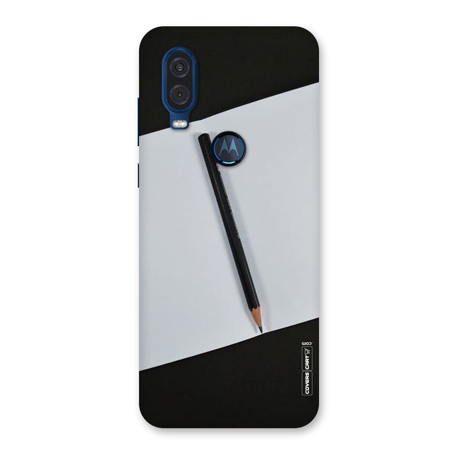 Write Your Thoughts Back Case for Motorola One Vision