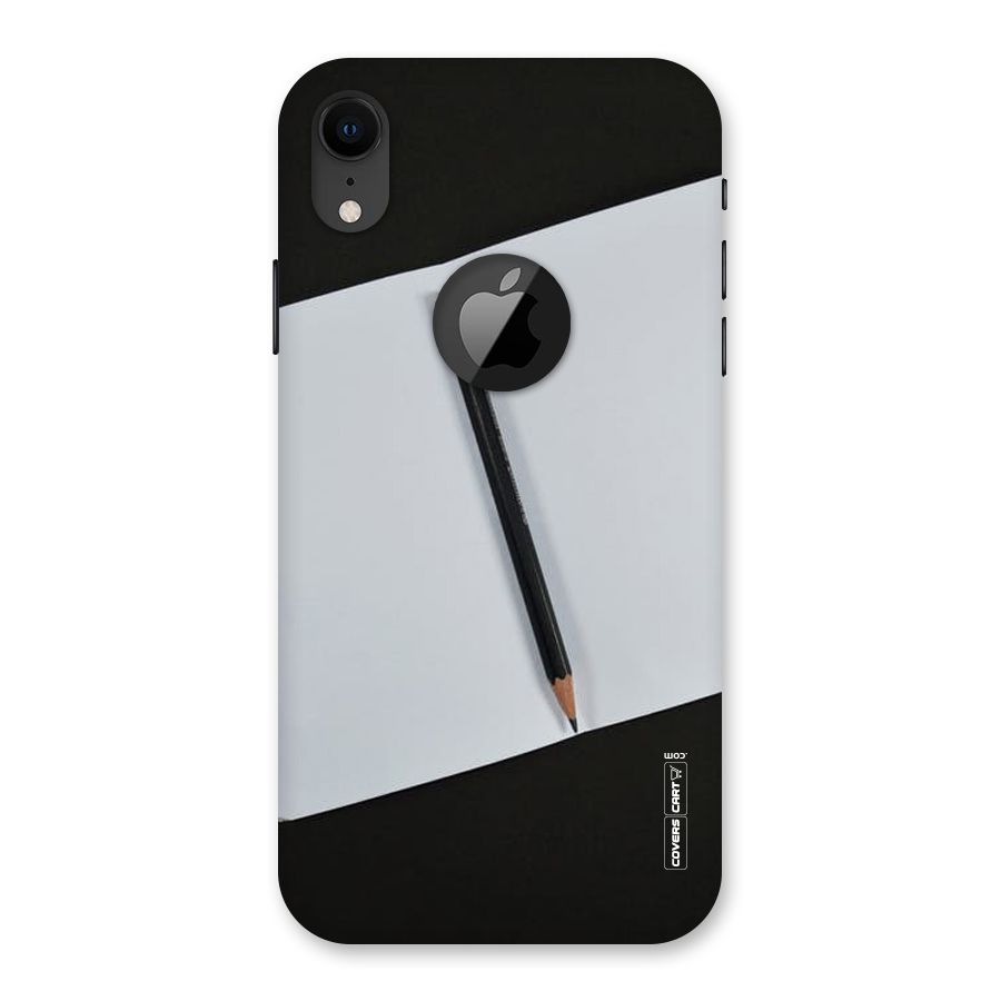 Write Your Thoughts Back Case for iPhone XR Logo Cut