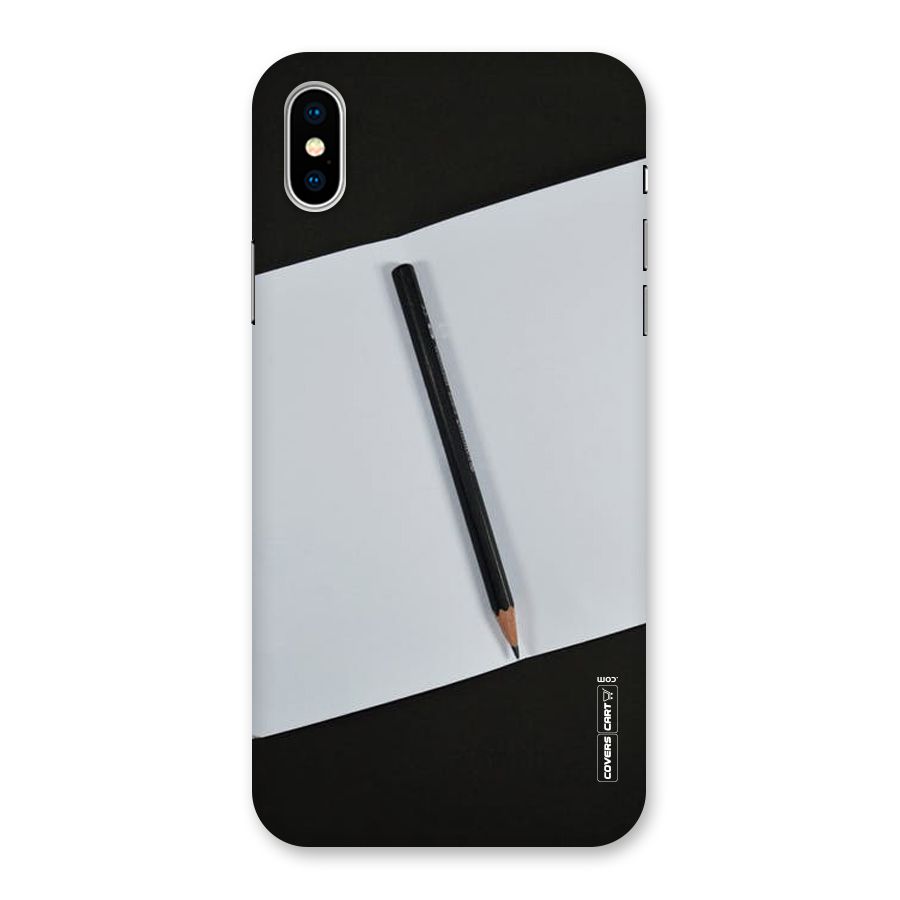 Write Your Thoughts Back Case for iPhone XS