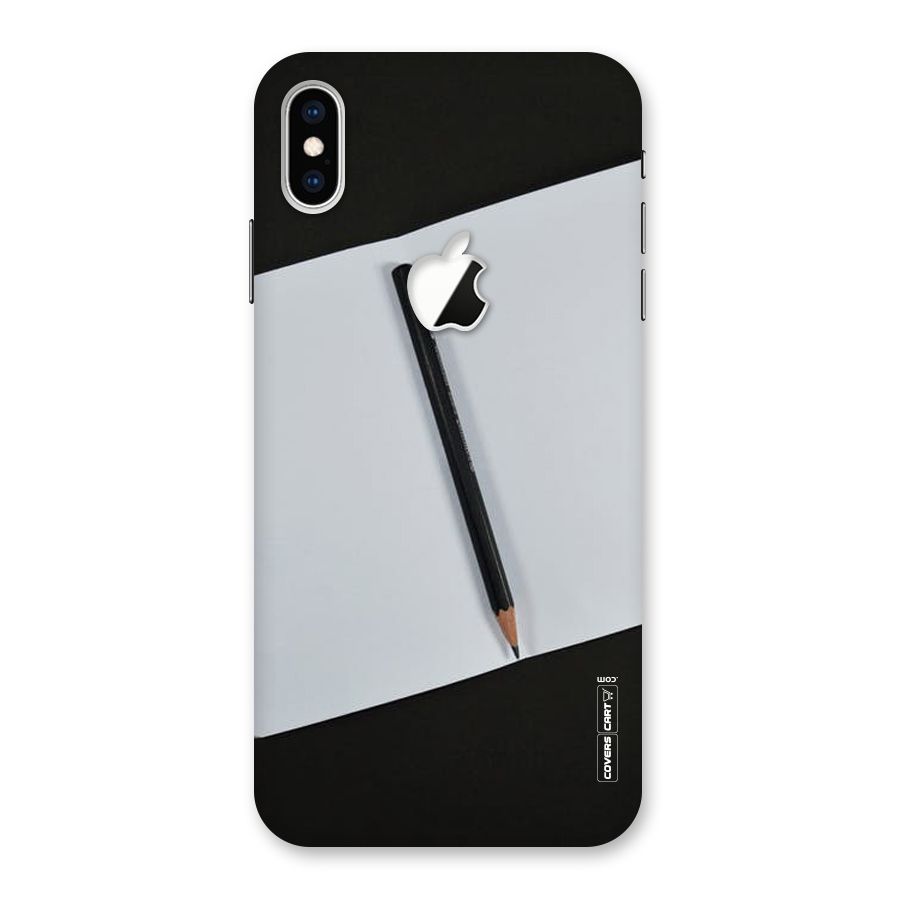 Write Your Thoughts Back Case for iPhone XS Max Apple Cut