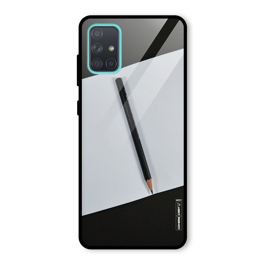 Write Your Thoughts Glass Back Case for Galaxy A71