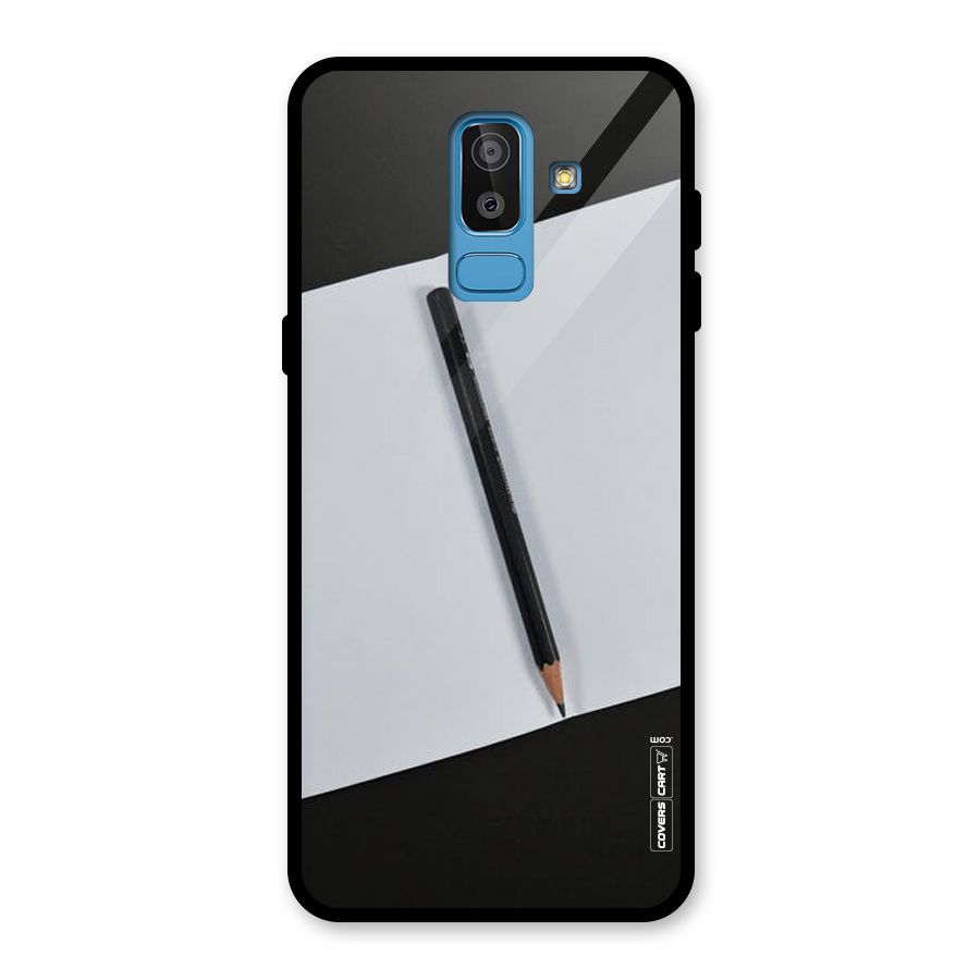 Write Your Thoughts Glass Back Case for Galaxy J8