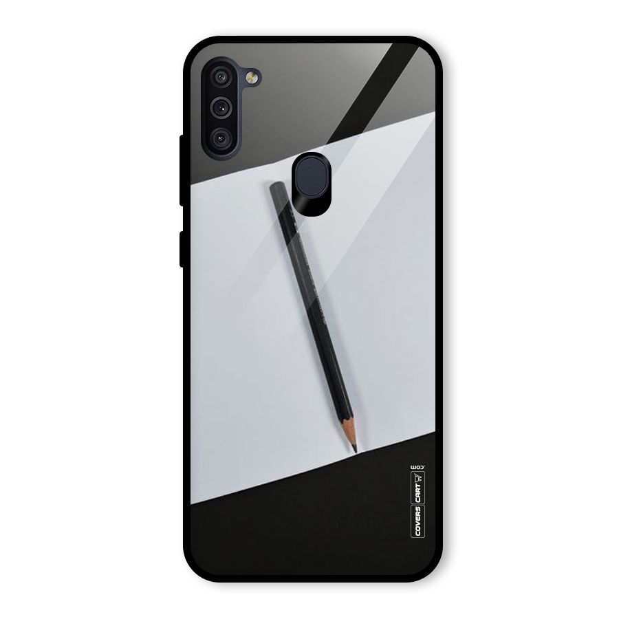 Write Your Thoughts Glass Back Case for Galaxy M11