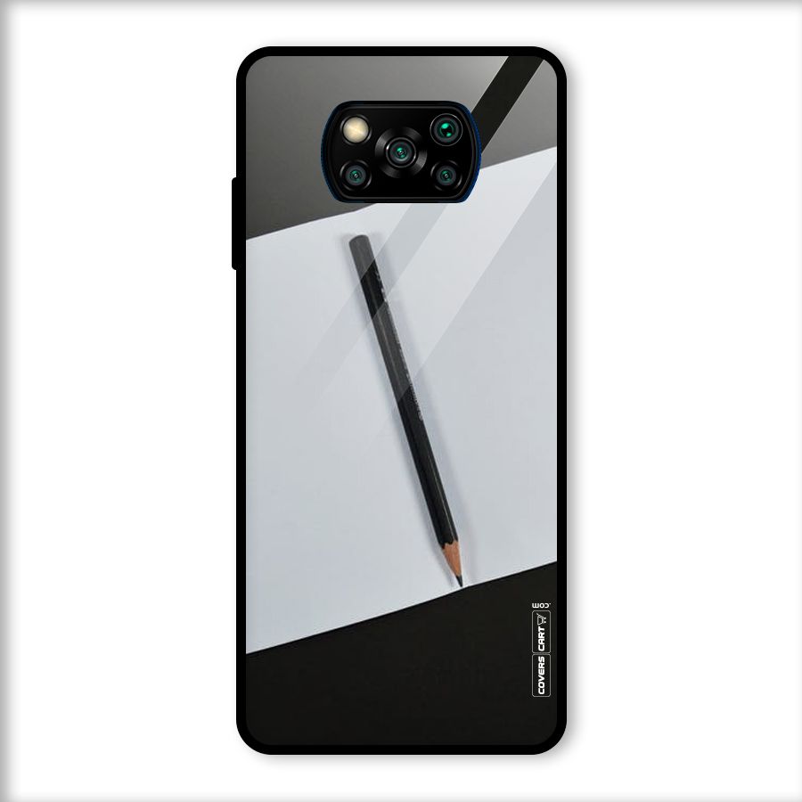 Write Your Thoughts Glass Back Case for Poco X3