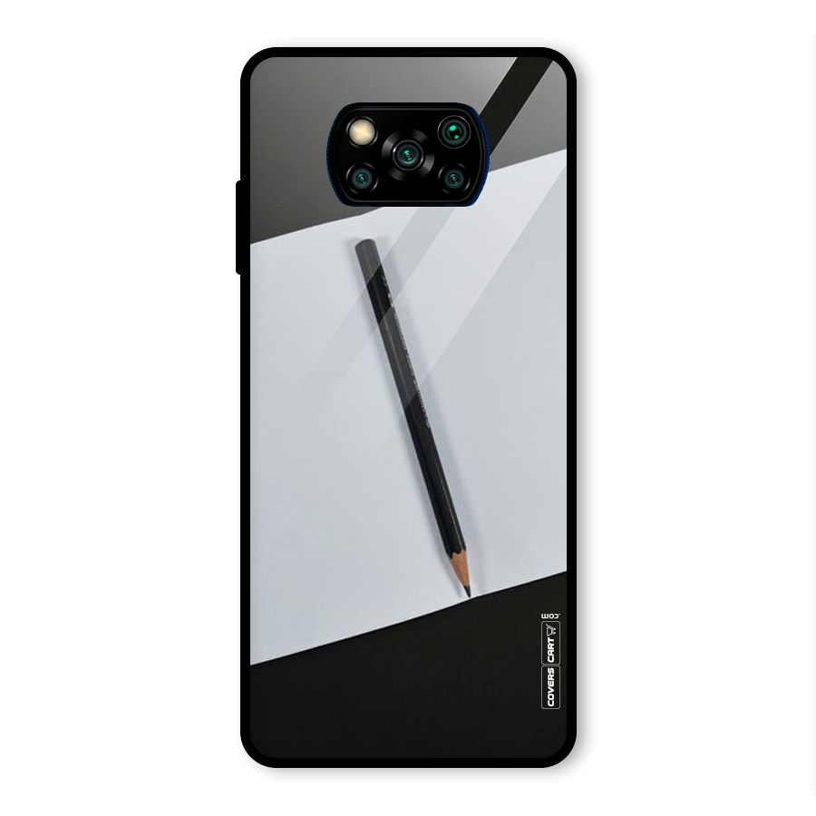 Write Your Thoughts Glass Back Case for Poco X3 Pro