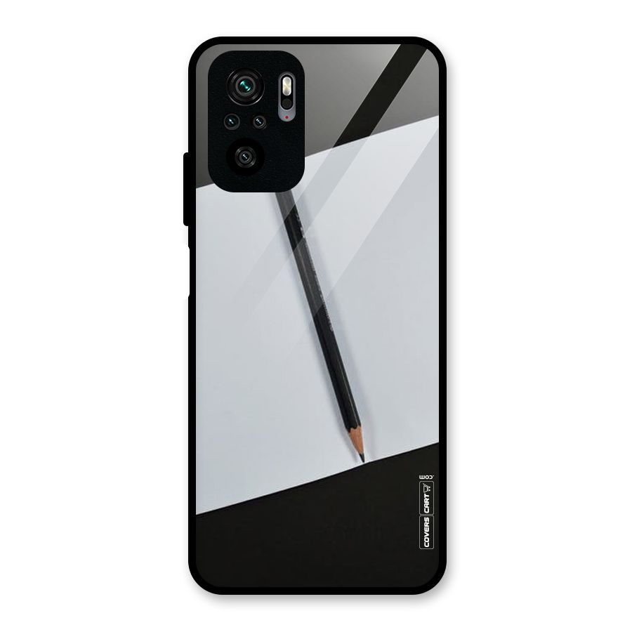 Write Your Thoughts Glass Back Case for Redmi Note 10S