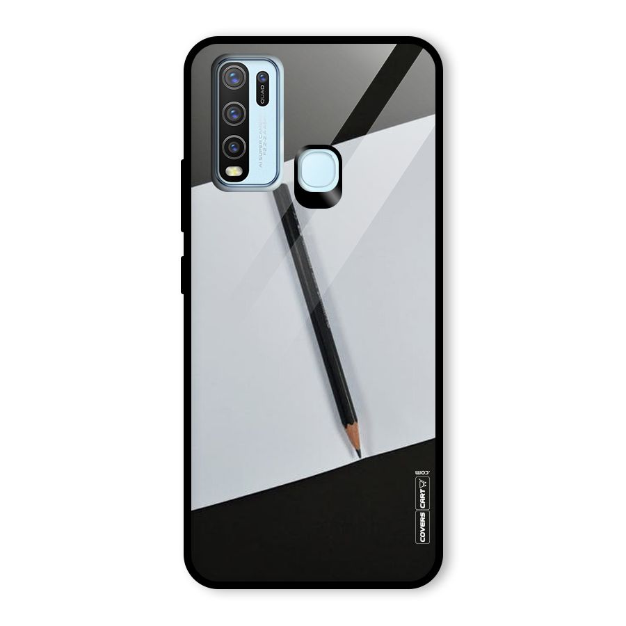 Write Your Thoughts Glass Back Case for Vivo Y30