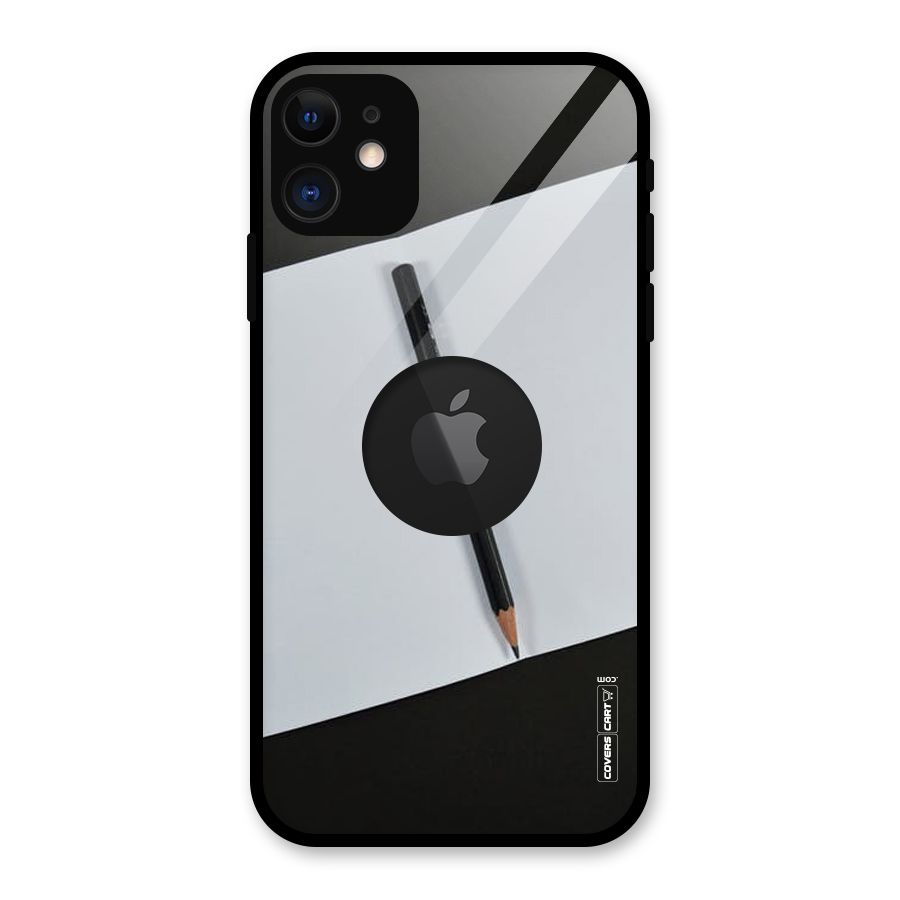 Write Your Thoughts Glass Back Case for iPhone 11 Logo Cut