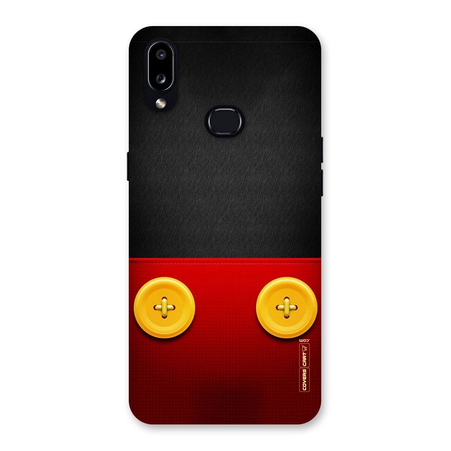 Yellow Button Back Case for Galaxy A10s