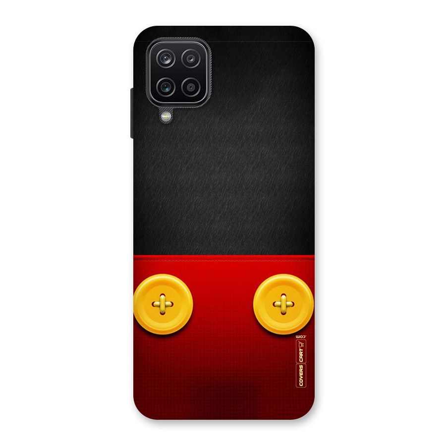 Yellow Button Back Case for Galaxy A12