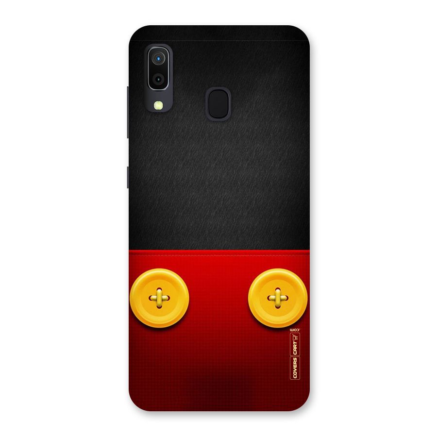 Yellow Button Back Case for Galaxy A30