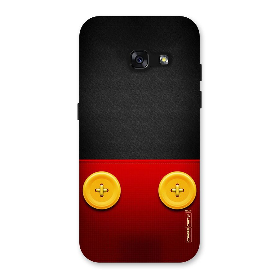 Yellow Button Back Case for Galaxy A3 (2017)